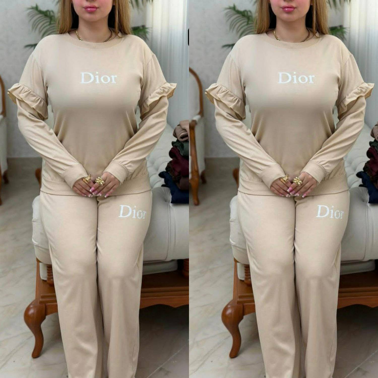 ست  شومیز و شلوار dior نرم و لطیف